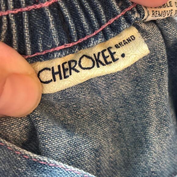 Y2K Cherokee Denim Skirt with Pink Trim – Size 5T - Picture 4 of 6